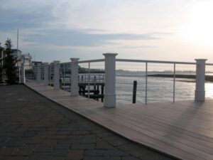 railings on a dock