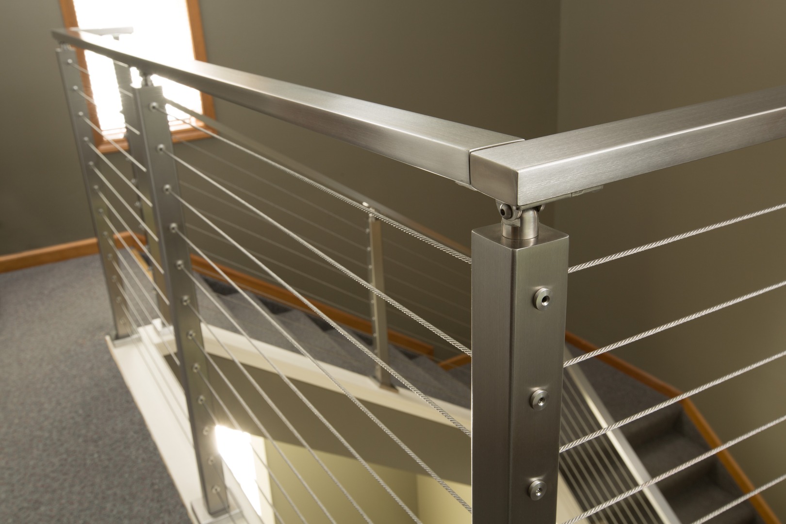 silver modern railings